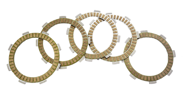 JGO DISCOS DE CLUTCH BOXER CT LARGE / PLATINO100 / BM100 / DISCOVER 100 /125+ / ST (PAPEL) (5 PIECES)